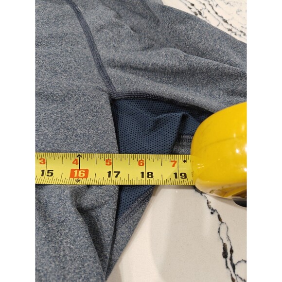 Nike Running 1/2 Zip Shirt Men's M Long Sleeve Dri-Fit Blue Heather Soft Stretch - Picture 9 of 10